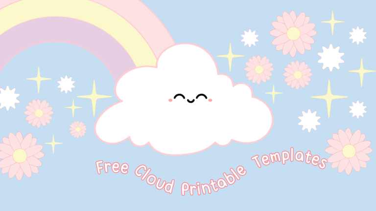 Printable Cloud Template