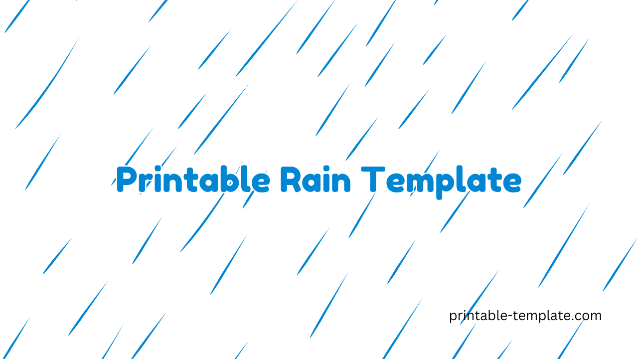 Printable Raindrop Template